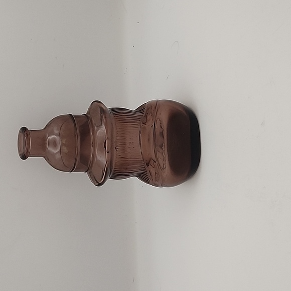 Vintage Wheaton Amethyst Pocahontas Glass Bottle 5.5" - Picture 3 of 7